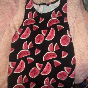 Forever 21 watermelon crop top